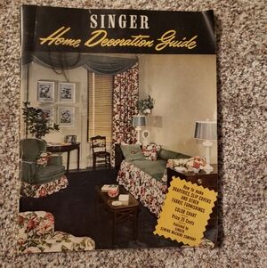 1947 Singer Home Historical Decoration Decor Booklet